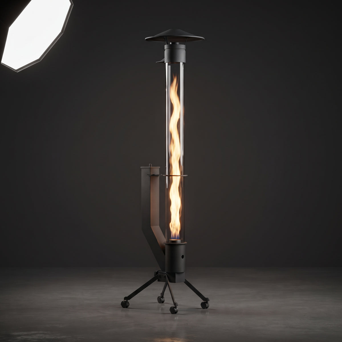 Standart Füze Pelet Sobası – 180 cm | 3,5 kg Depo Kapasitesi | 2 Tekerlekli